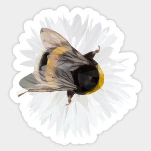 Bumblebee in flower Sticker